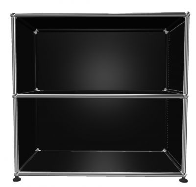 USM Haller Regal Offen H 75 cm Graphitschwarz - FAST DELIVERY